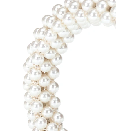 Shop Shrimps Antonia Faux-pearl Headband In Beige