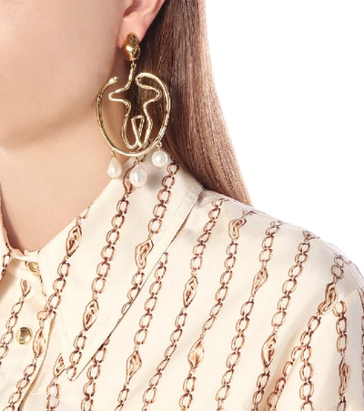 Shop Chloé Femininities Earrings In Gold