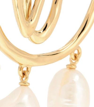 Shop Chloé Femininities Earrings In Gold