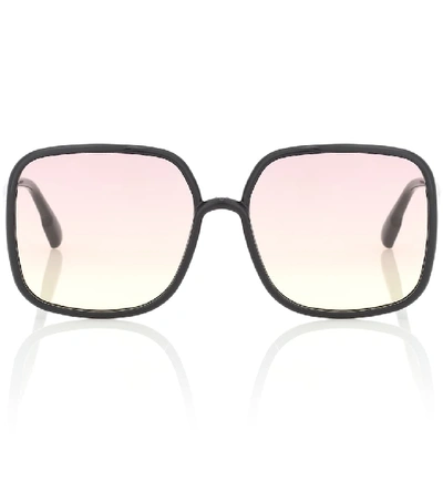 Shop Dior Stellaire1 Square Sunglasses In Black