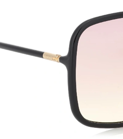 Shop Dior Stellaire1 Square Sunglasses In Black