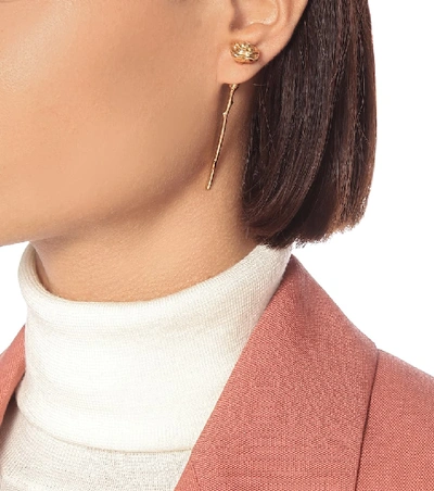 Shop Alan Crocetti Rose Single Earring In Gold