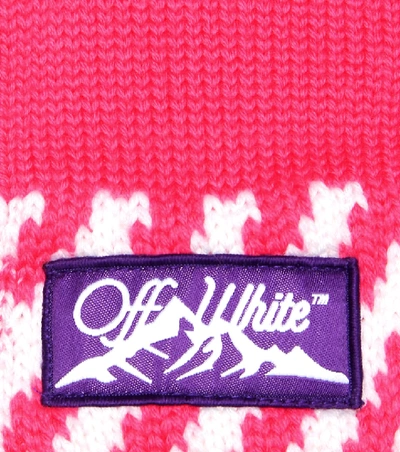 Shop Off-white Wool Gloves In Pink