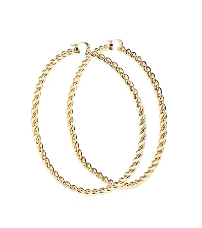 Shop Jw Anderson Hoop Earrings In Gold