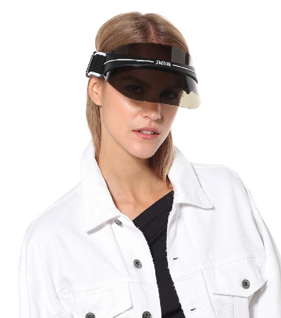 Shop Dior Club1 Acetate Visor In Black