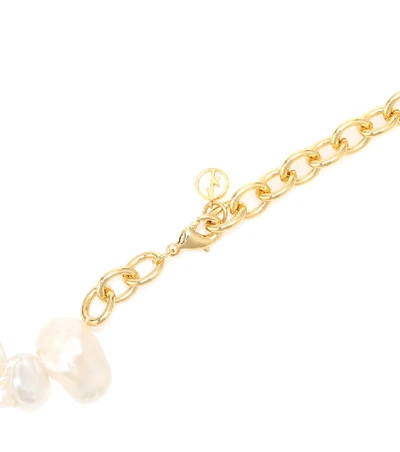 Shop Anissa Kermiche Two Faced Shelly Gold-plated Pearl Necklace
