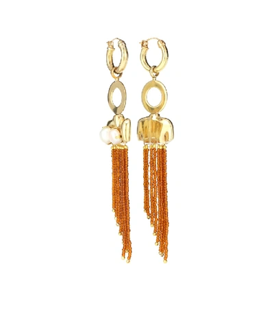 Shop Ellery Barbosa Large Torso Earrings In Gold