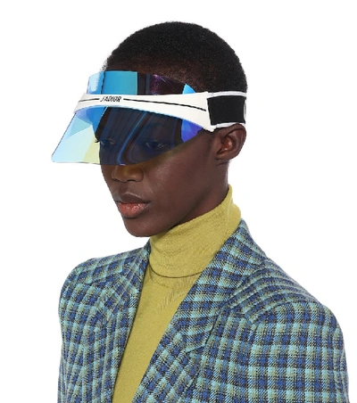 Shop Dior Club1 Acetate Visor In Blue