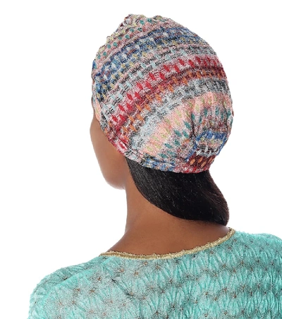 Shop Missoni Knitted Turban In Multicoloured