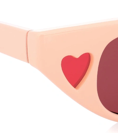 Shop Le Specs X Adam Selman The Heartbreaker Sunglasses In Pink