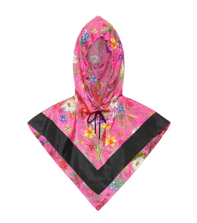 Shop Gucci Printed Hood In Pink