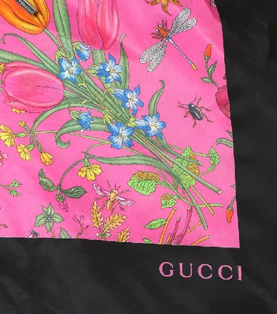 Shop Gucci Printed Hood In Pink