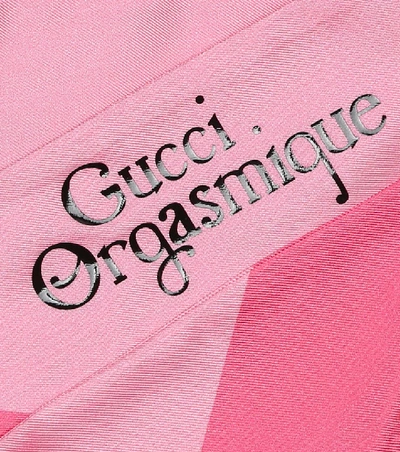 Shop Gucci Silk Headscarf In Pink