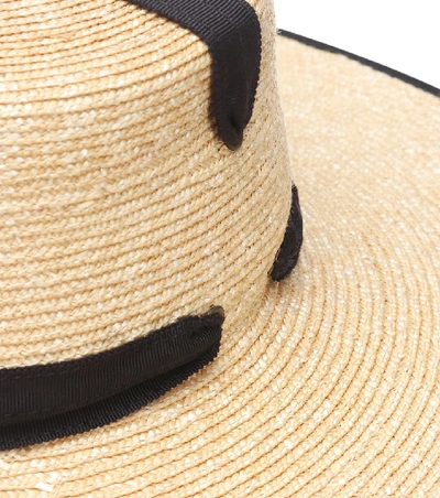 Shop Lola Hats Zorro Straw Hat In Beige