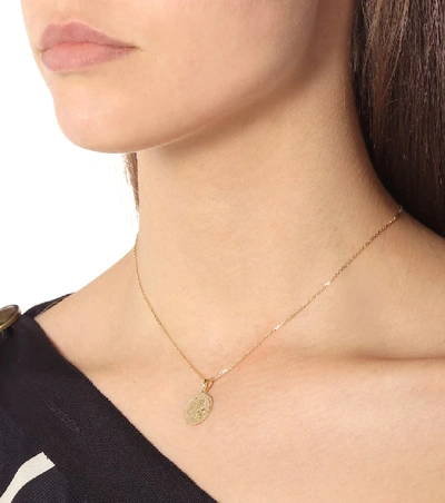 Shop Anissa Kermiche Louise D'or Coin 18kt Gold Necklace