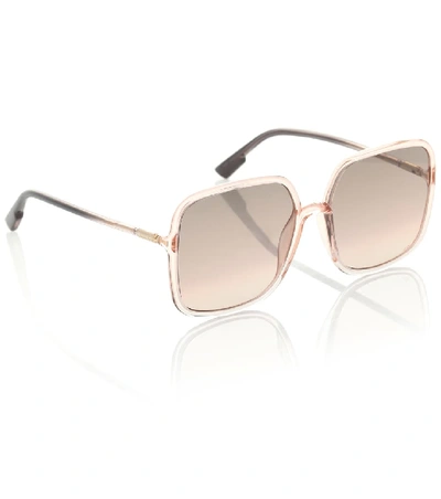 Shop Dior So Stellaire 1 Acetate Sunglasses In Pink