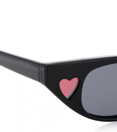 Shop Le Specs X Adam Selman The Heartbreaker Sunglasses In Black