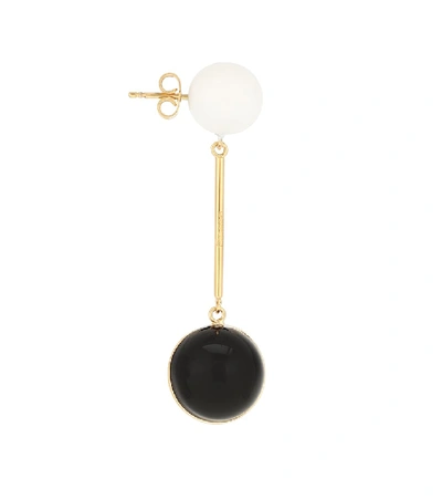 Shop Jw Anderson Enamel Mini Sphere Drop Earrings In Multicoloured