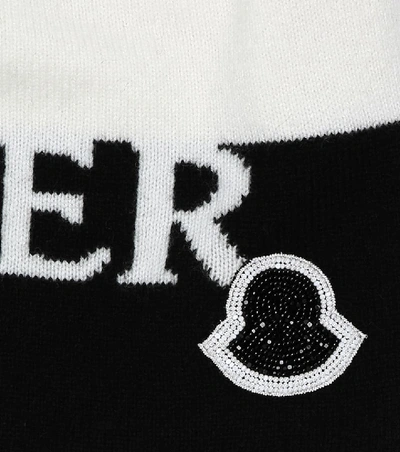 Shop Moncler Logo Wool And Cashmere Beanie In White