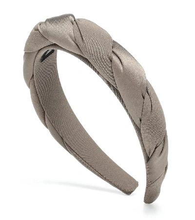 Shop Sophie Buhai Classic Twisted Silk Headband In Neutrals