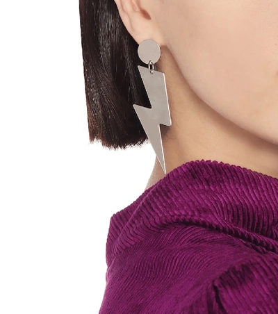 Shop Isabel Marant Flash Earrings In Silver