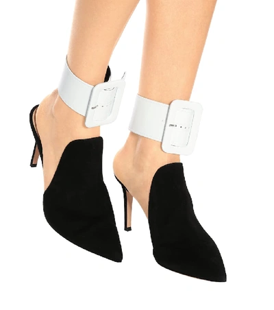 Shop Attico Patent Leather Anklets In White