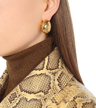 Shop Bottega Veneta 18kt Gold-plated Earrings