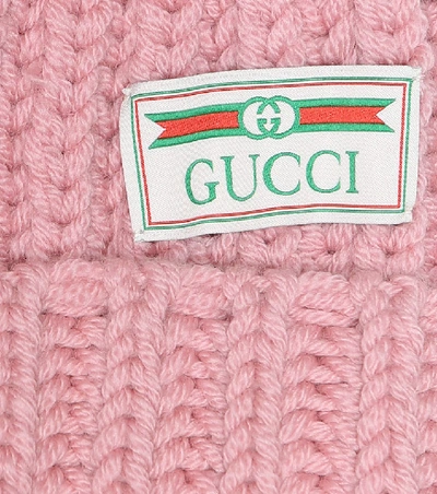 Shop Gucci Wool Beanie In Pink