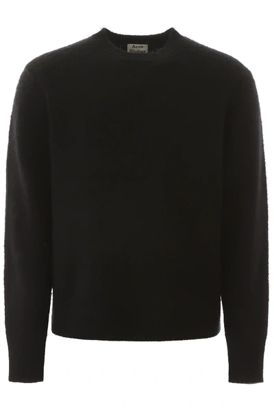 Shop Acne Studios Wool And Cashmere Sweater In Black