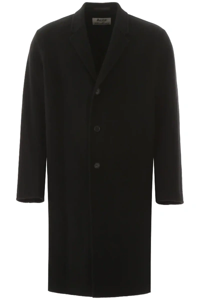 Shop Acne Studios Wool Coat In Black