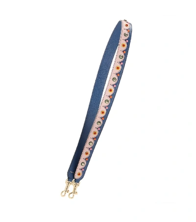 Shop Dolce & Gabbana Leather Shoulder Strap In Multicoloured