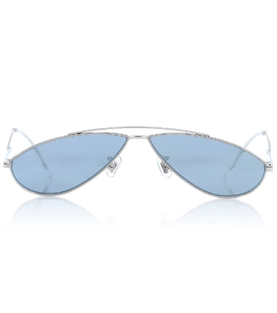 Shop Gentle Monster Kujo 02 Sunglasses In Silver