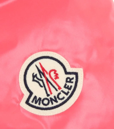 Shop Moncler Down Scarf In Pink