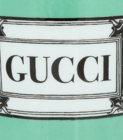 Shop Gucci Herbosum Logo Candle In Green