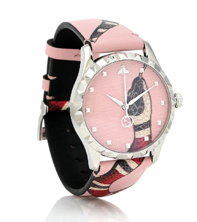 Shop Gucci Le Marché Des Merveilles Watch In Pink