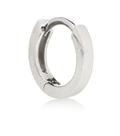 Shop Repossi Berbere 18kt White Gold Single Hoop Earring In Silver