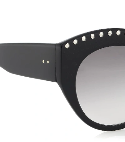 Shop Alaïa Embellished Acetate Sunglasses In Black