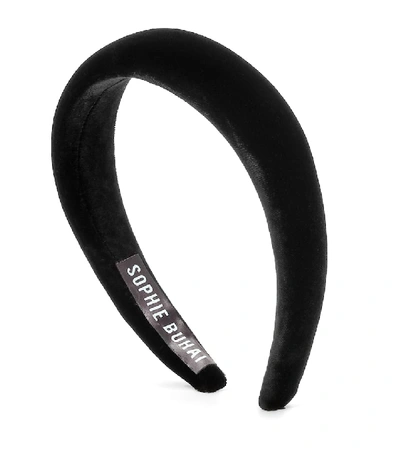 Shop Sophie Buhai Velvet Headband In Black