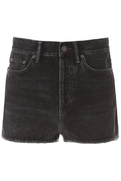 Shop Acne Studios Denim Shorts In Black