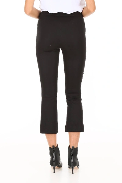 Shop Moncler Jersey Trousers With Band In Black