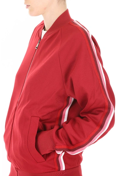Shop Moncler Track Jacket In Red