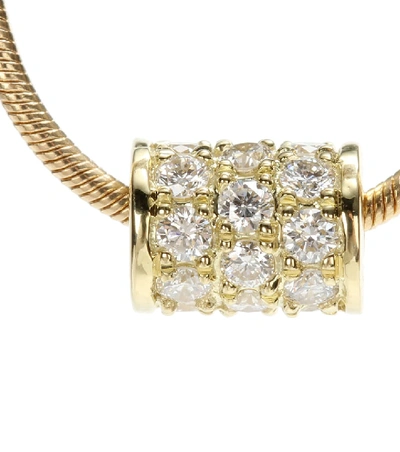 Shop Jemma Wynne 18kt Yellow Gold Choker With Diamonds