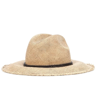 Shop Brunello Cucinelli Straw Hat In Beige