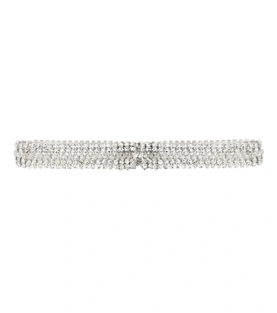 Shop Paco Rabanne Crystal Belt In Silver