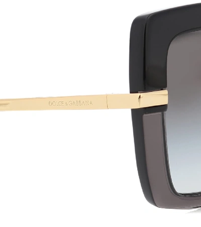 Shop Dolce & Gabbana Acetate Sunglasses In Black