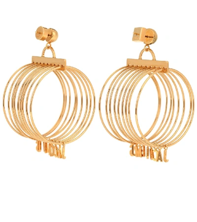 Shop Jacquemus Les Boucles Anneaux Hoop Earrings In Gold