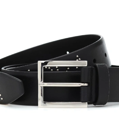 Shop Altuzarra Studded Leather Belt In Black