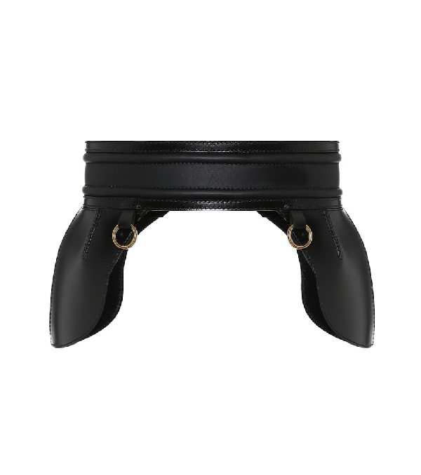 alexander mcqueen leather corset belt