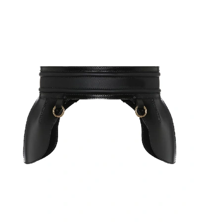 Shop Alexander Mcqueen Leather Belt In Black