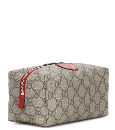 Shop Gucci Ophidia Supreme Cosmetics Case In Beige